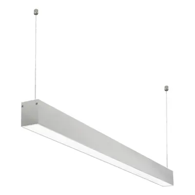 NASLI závěsné svítidlo Stella LED 141 cm 51 W závěsná stříbrná/elox