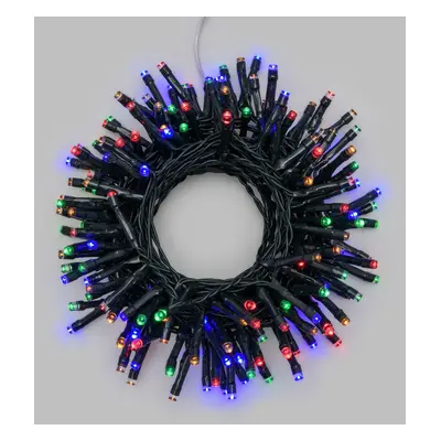 Xmas King XmasKing Led bateriový řetěz s časovačem a DO, 20m 500LED venkovní, mix barev