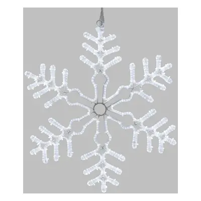 Xmas King XmasKing Flash LED motiv vločka 60x55cm, PROFI 2-pin 230V venkovní, studená bílá