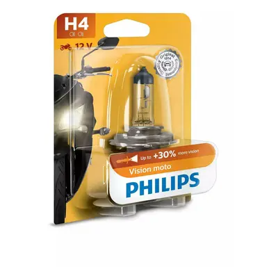 Philips H4 Vision Moto 55W 12342PRBW +30% motožárovka