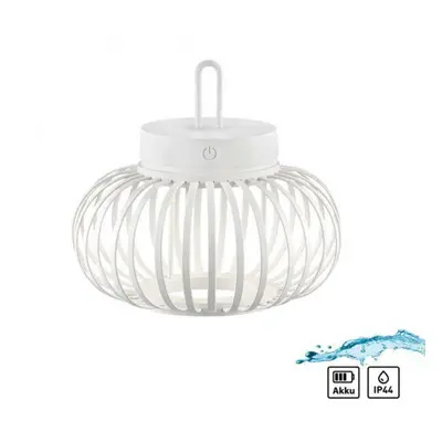 PAUL NEUHAUS JUST LIGHT LED stolní lampa průměr 25cm bílé na baterie USB IP44 stmívatelné dotyke