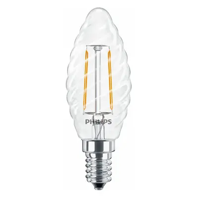 Philips CorePro LEDCandle ND 2-25W ST35 E14 827 CLEAR GLASS