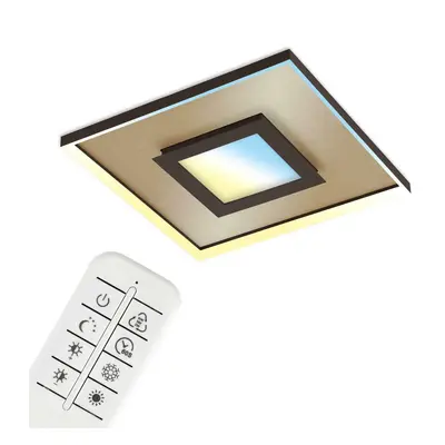 BRILONER CCT LED stropní svítidlo, 50 cm, 30 W, 3600 lm, zlatá-hnědá BRILO 3641-017