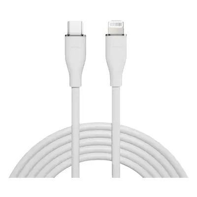 Solight USB-C/Lightning kabel, USB-C konektor - Lightning konektor, silikon, 1m SSC1901-S