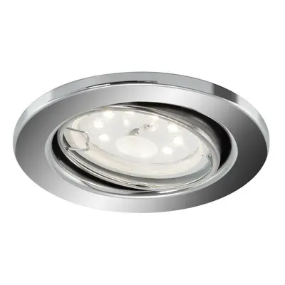 BRILONER LED vestavné svítidlo, pr. 8,6 cm, 5 W, chrom BRI 8315-018