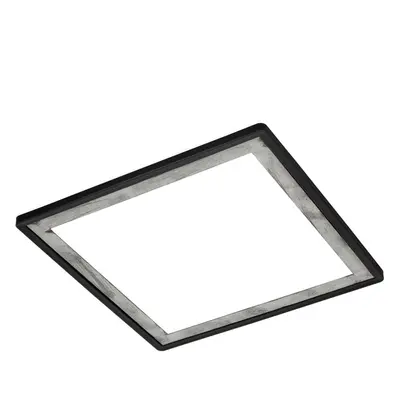 BRILONER Ultraplochý LED panel s přímým a nepřímým osvětlením, 42 cm, LED, 18 W, 2400 lm, černá-