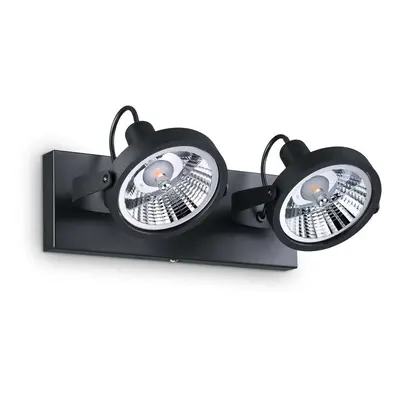 Bodové svítidlo Ideal Lux Glim PL2 Nero 200248 GU10 2x50W 31cm černé