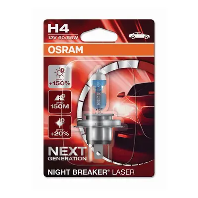 OSRAM H4 12V 60/55W P43t NIGHT BREAKER LASER +150% více světla 1ks blistr 64193NL-01B