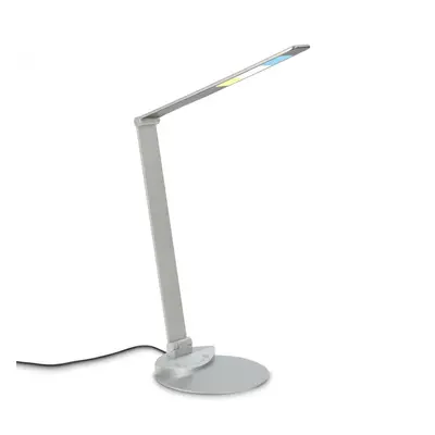 BRILONER CCT-LED stolní lampa na psací stůl, 83 cm, 12 W, 680 lm, stříbrná BRILO 7414-014