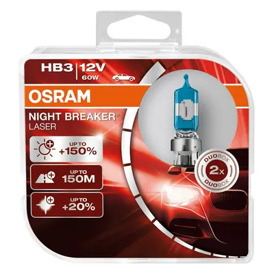 OSRAM HB3 Night breaker LASER +150% 9005NL-HCB 60W 12V duobox