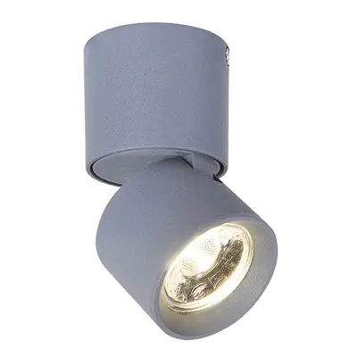 ACA Lighting bodové svítidlo nástěnné LED 5W COB 80° 3000K 400LM šedá hliník D5,6XH10CM PLUTO RA