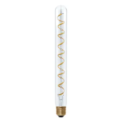 BIG WHITE (SLV) LED Trubice T300 LED žárovka, průhledná, E27, fázové stmívání, 9W, 1900K 1008374