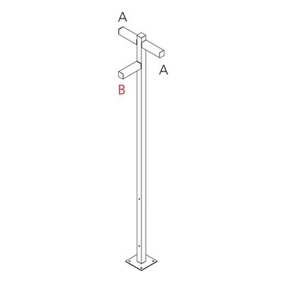 Artemide Walking - stojna 2500 - 3x180d hlavy - A 90h + B 60h T4507H30