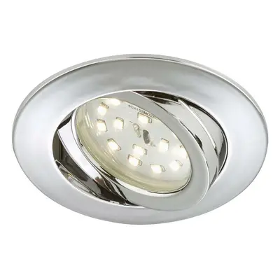 BRILONER LED vestavné svítidlo, pr. 8,2 cm, 5 W, chrom BRI 7209-018