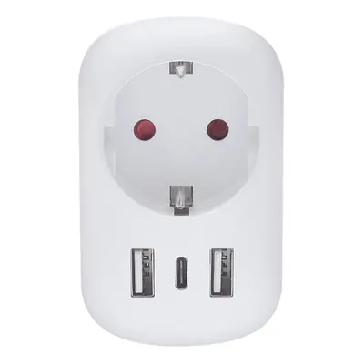 Solight cestovní adaptér USA USB A+C pro použití ve Spojených státech, typ B PA03USA