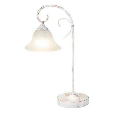 Rabalux stolní lampa Katherine E27 1x MAX 40W antikovaná bílá 7187