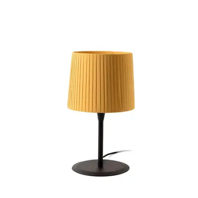 FARO SAMBA černá/skládaná žlutá stolní lampa