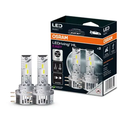 OSRAM LEDriving HL EASY H15 12V 3.8W/16.5W PGJ23t-1 6500K White 2ks 64176DWESY-2HB