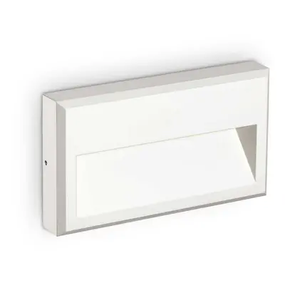 LED Venkovní nástěnné svítidlo Ideal Lux FEBE-1 AP BIANCO 268347 6W 490lm 3000K IP65 22,5cm bílé