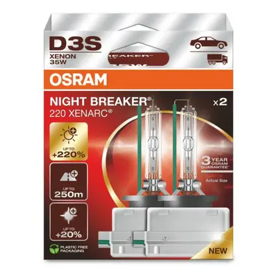 OSRAM D3S 35W XENARC NIGHT BREAKER LASER +220% 2ks 66340XN2-2HB