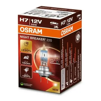 OSRAM H7 12V 55W PX26d NIGHT BREAKER 220 +220% 1ks 64210NB220