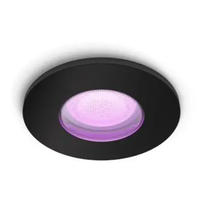 Philips HUE WACA Xamento podhledové LED svítidlo 1x GU10 5.7W 350lm 2000-6500K RGB IP44, černé