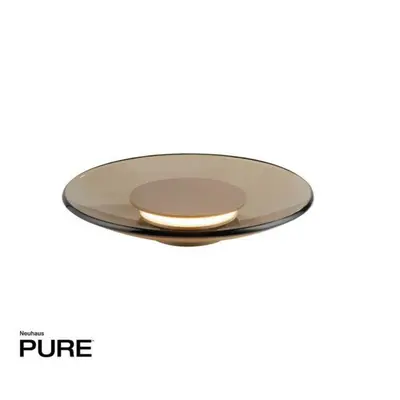 PAUL NEUHAUS LED stolní lampa Pure Moon bronz jantarová barva dotykový stmívač 2700K PN 4594-97