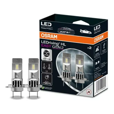 OSRAM LEDriving HL EASY H7/H18 12V 16.2W PX26d/PY26d-1 6500K NO ECE Gen2 2ks 64210DWESY2-2HB