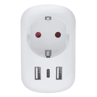 Solight cestovní adaptér UK USB A+C pro použití ve Velké Británii, typ G PA03UK