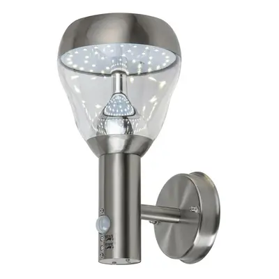 Rabalux venkovní nástěnné svítidlo Amalfi LED 8,5W saténová chromová IP44 7920