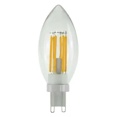 BIG WHITE (SLV) LED svíčka LED žárovka, G9, fázové stmívání, 3W, 2200K 1008158