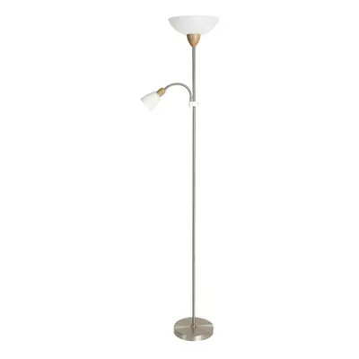 Rabalux stojací lampa Diana E27 G45 1X MAX 40W + E14 1X MAX 40W saténová chromová 5739