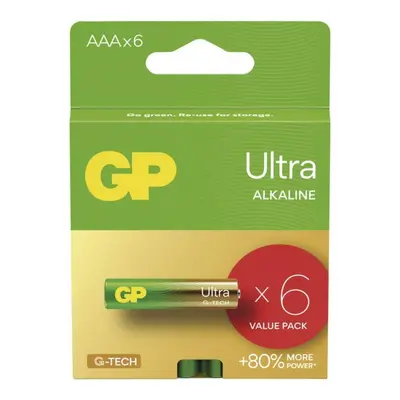 EMOS Alkalická baterie GP Ultra AAA (LR03), 6 ks B0211V