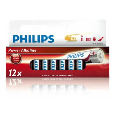 Baterie alkalická 1,5V AA Philips LR6 POWERLIFE