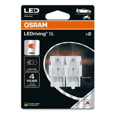 OSRAM LED W21W LEDriving SL Red 12V blistr 2ks 7505DRP-2BL