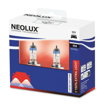 NEOLUX H4 12V 60/55W P43t Extra Light +130% 2ks N472EL1-2SCB