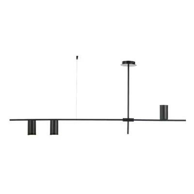 ACA Lighting stropní svítidlo 3XGU10 černá kov 130X12XH53CM ARISTO OD843C130B