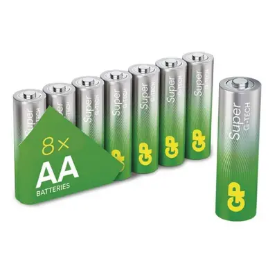 EMOS Alkalická baterie GP Super AA (LR6), 8 ks B01218