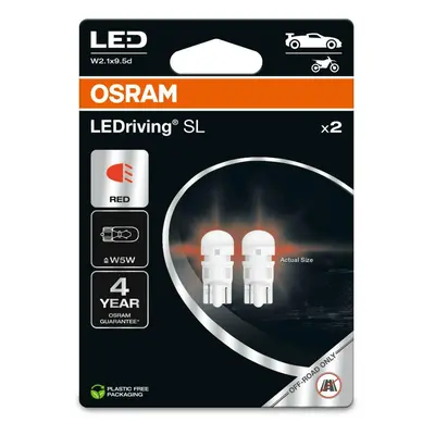 OSRAM LED W5W LEDriving SL Red 12V blistr 2ks 2825DRP-2BL