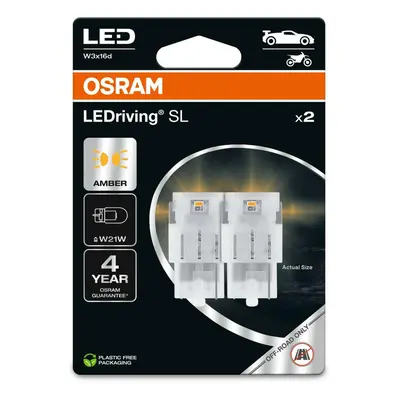 OSRAM LED W21W LEDriving SL Amber 12V blistr 2ks 7505DYP-2BL