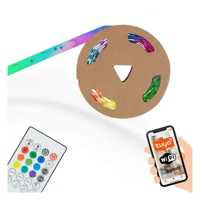 BRILONER Digitální RGB LED pásek s hudebním senzorem 500 cm 0,12W bílé BRILO 2313-150