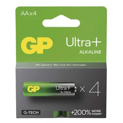 EMOS Alkalická baterie GP Ultra Plus AA (LR6), 4 ks B03214