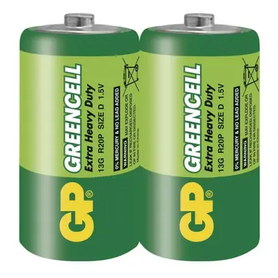 GP Batteries GP Zinkochloridová baterie GP Greencell R20 (D) fólie 1012402000