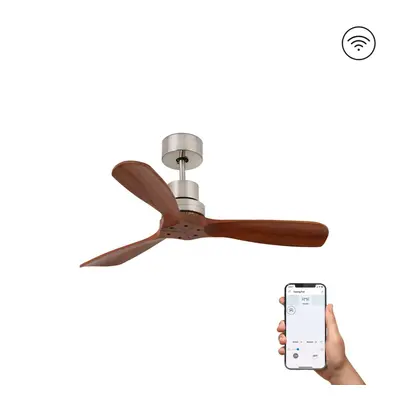 FARO MINI LANTAU S stropní ventilátor, matný nikl DC SMART