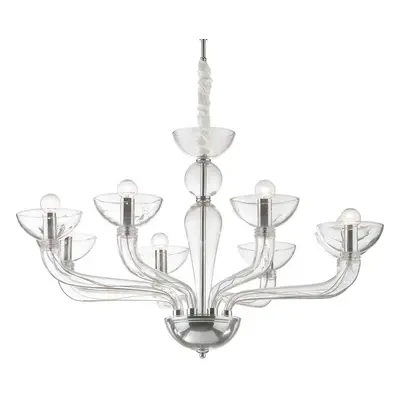 Ideal Lux CASANOVA SP8 TRASPARENTE SVÍTIDLO ZÁVĚSNÉ 044255