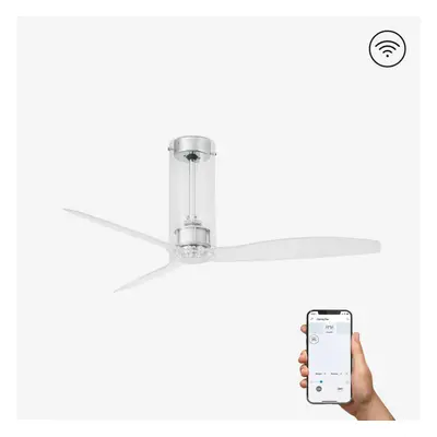 FARO TUBE FAN, transparentní, stropní ventilátor s DC motorem SMART