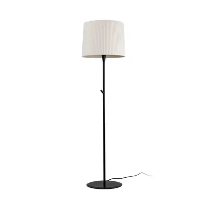 FARO SAMBA černá/skládaná béžová stojací lampa