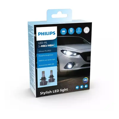 Philips HB3/HB4 HL Ultinon Pro3022 LED 12V/24V 6000K NO ECE 2ks PH 11005U3022X2