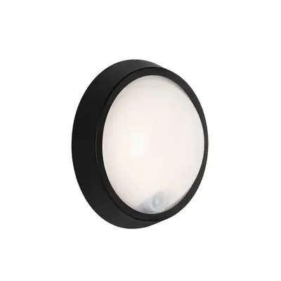 BRILONER LED venkovní svítidlo s čidlem, pr. 17 cm, 12 W, černá IP44 BRILO 3352-015