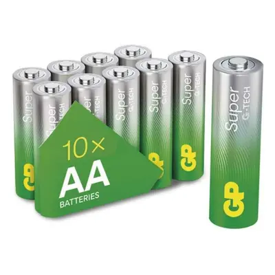 EMOS Alkalická baterie GP Super AA (LR6), 10 ks B0121G